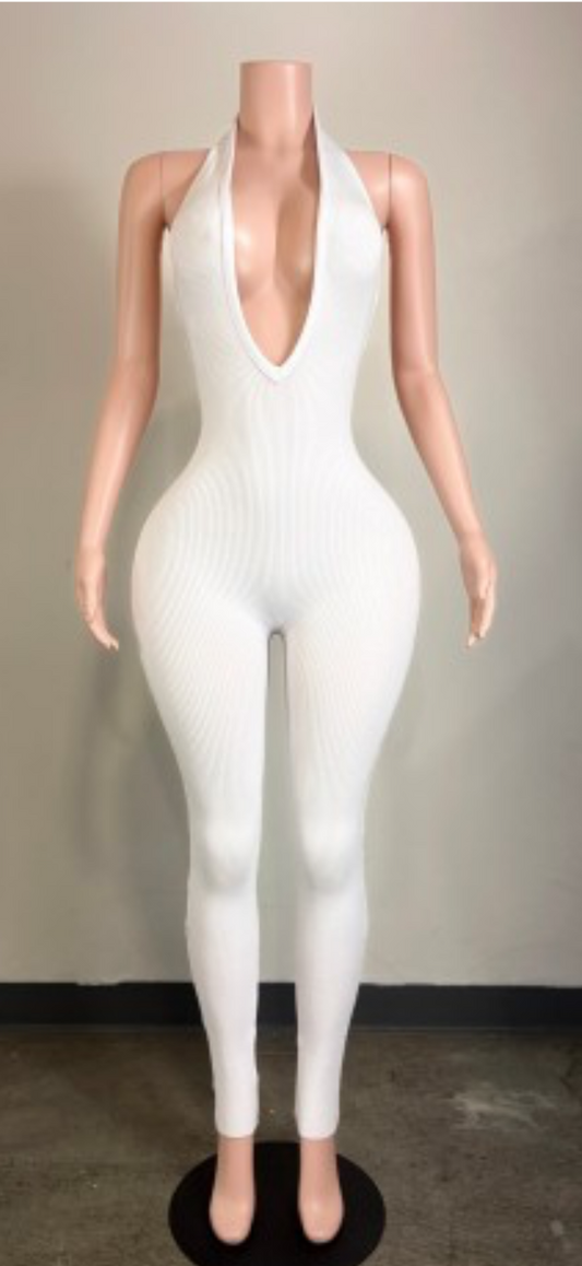 Paradise jumpsuit ( thick bodycon material great stretch)