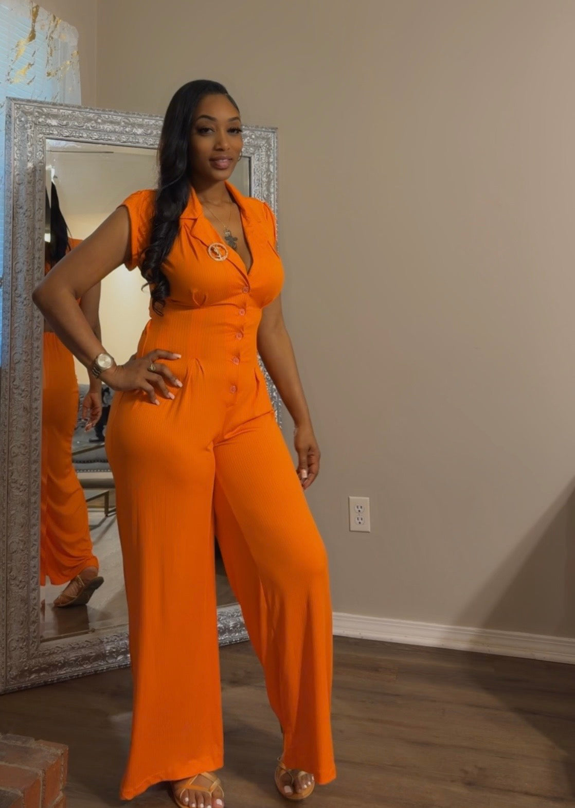 Wifey Jumpsuit ( tall girl friendly )