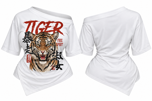 Wild Side Off-Shoulder Tee