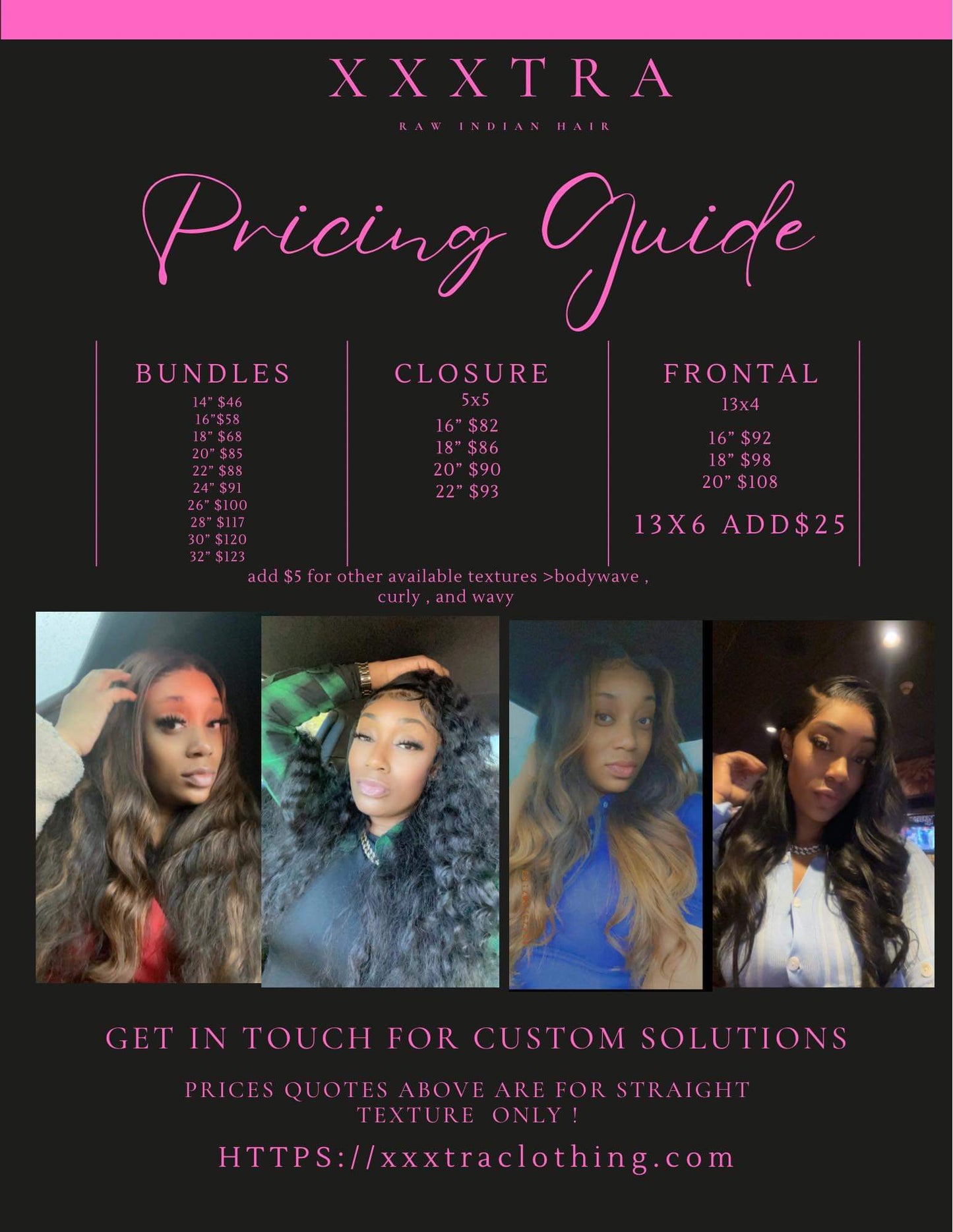 Pre-Order 5X5 Closure Straight